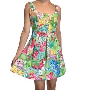 Iron Fist x My Little Pony Dolls Kill Mini Dress Colorful Kawaii Size Medium